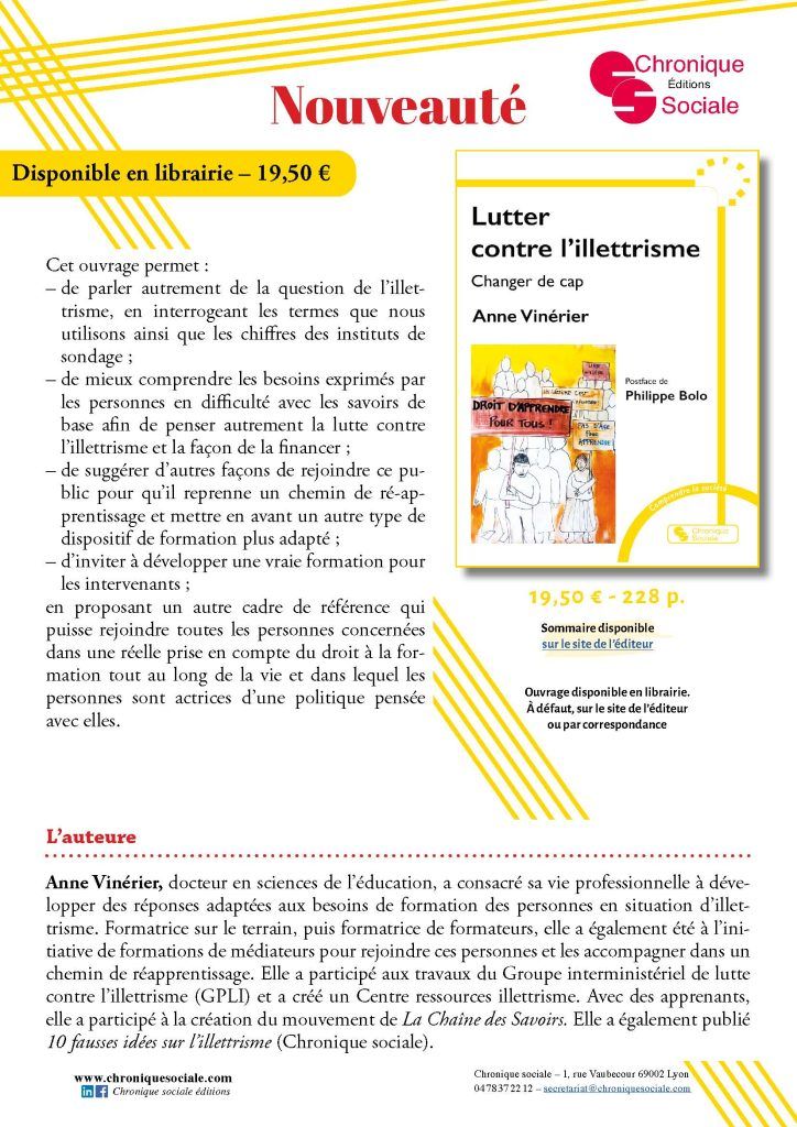 Lutter contre illettrisme Flyer A4